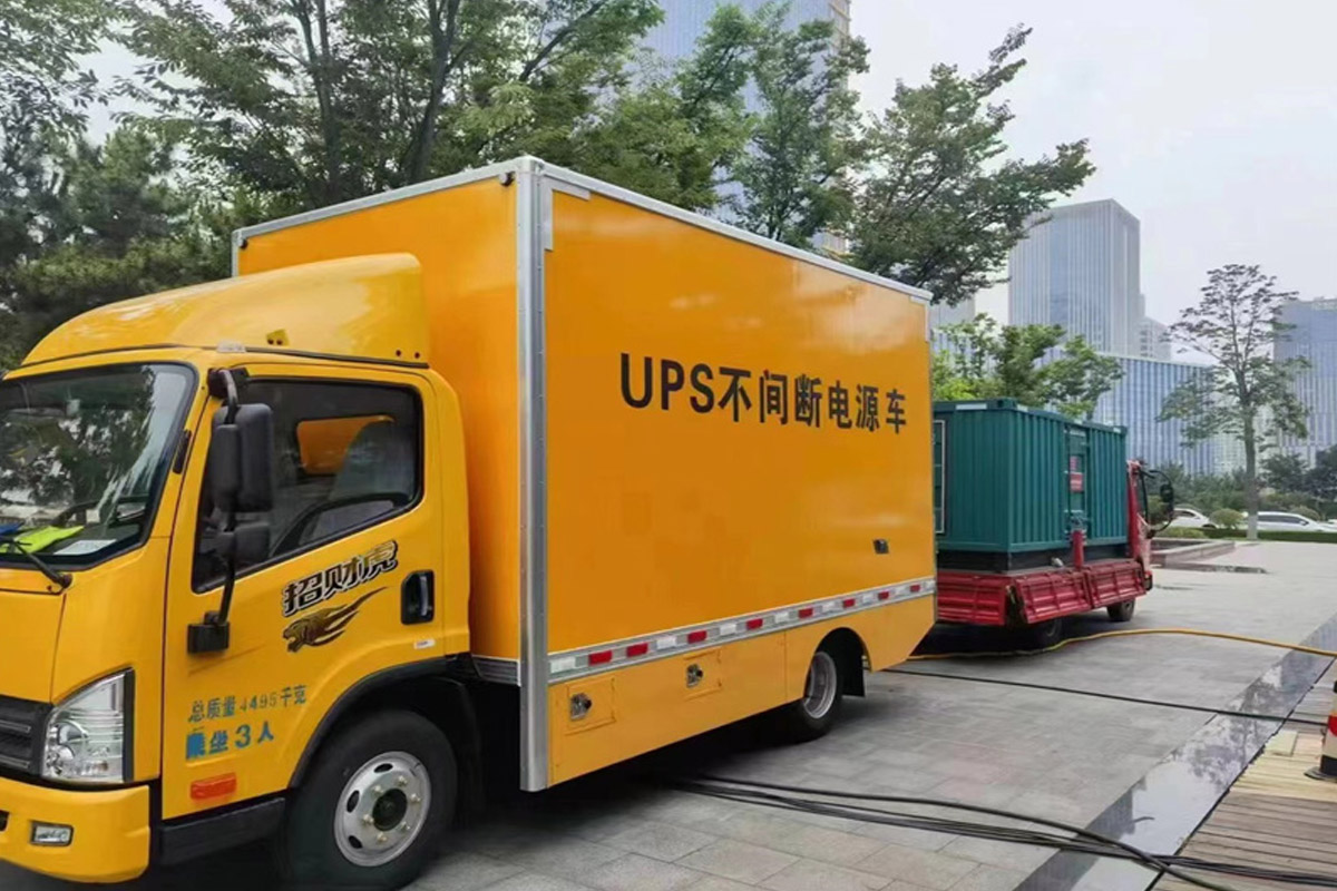 肃南发电机租赁施工现场
