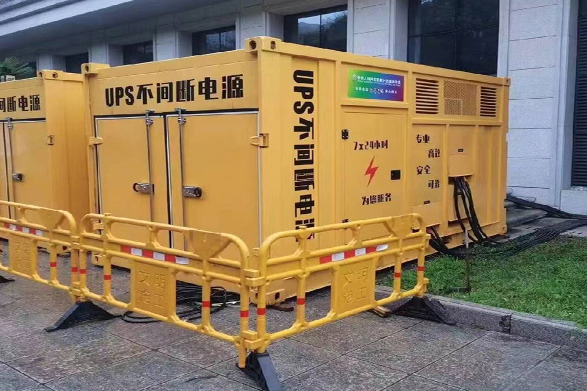 肃南发电机租赁施工现场